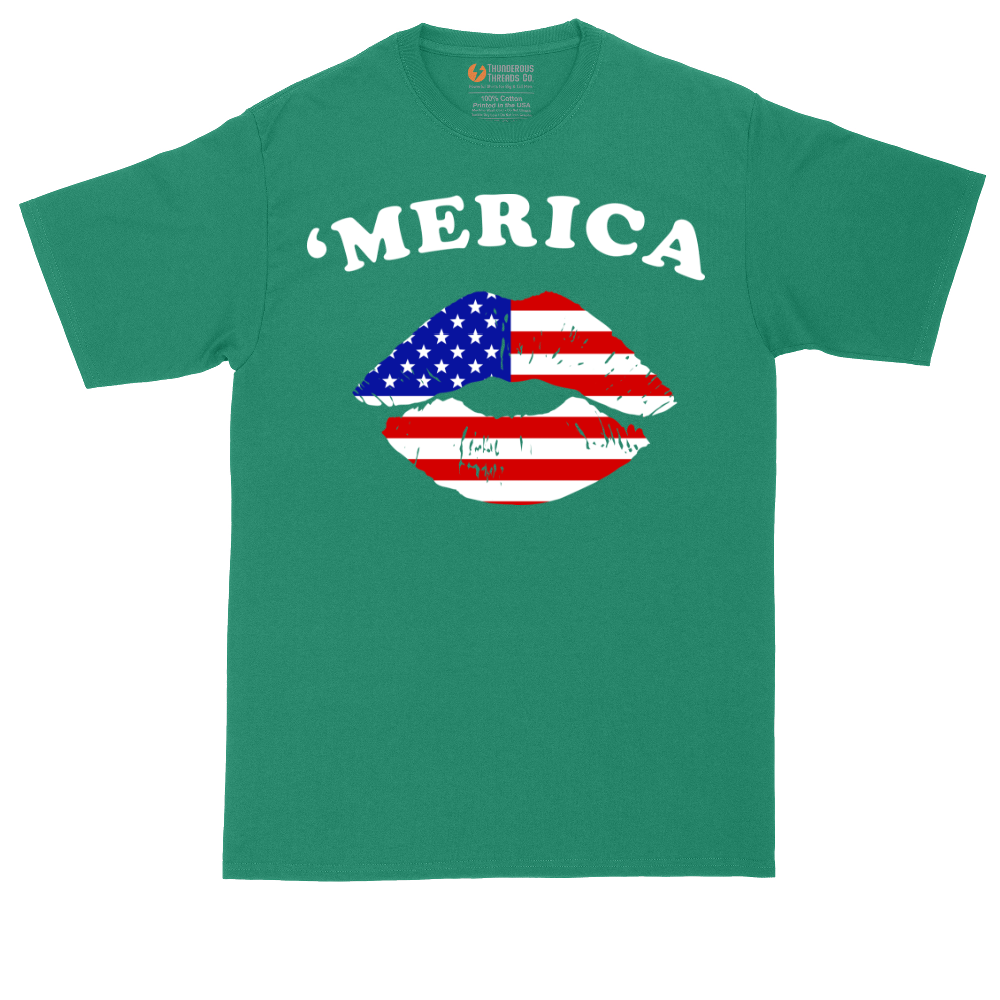 America Lips | Mens Tall T-Shirt