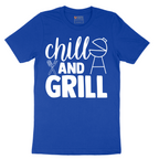 Chill and Grill - Mens T-Shirt - Sizes S - 6XL