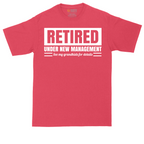 Retired Under New Management See My Grandkids for Details | Mens Tall T-Shirt