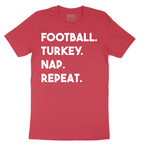 Football Turkey Nap Repeat - Mens T-Shirt - Sizes S - 6XL