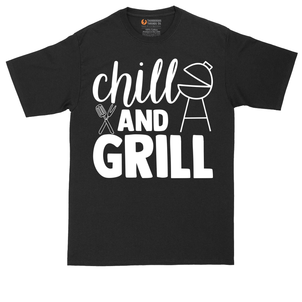 Chill and Grill | Mens Tall T-Shirt