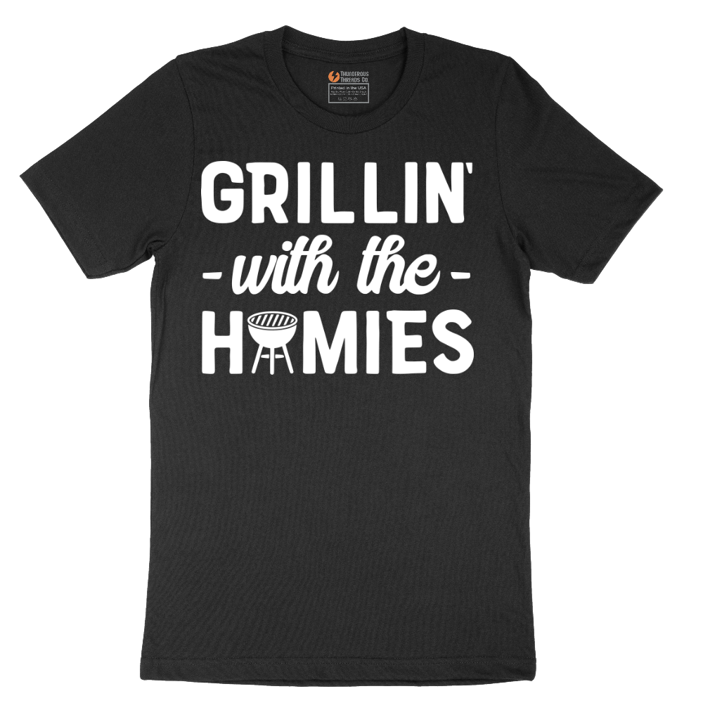 Grillin With the Homies - Mens T-Shirt - Sizes S - 6XL