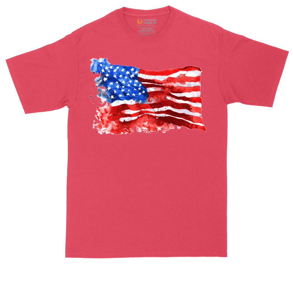 USA Flag Grunge | Mens Tall T-Shirt