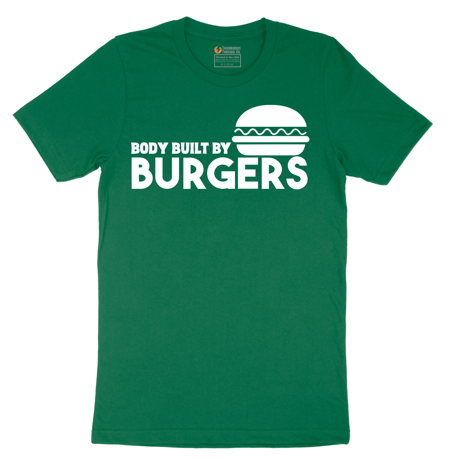 Body Built by Burgers - Mens T-Shirt - Sizes S - 6XL