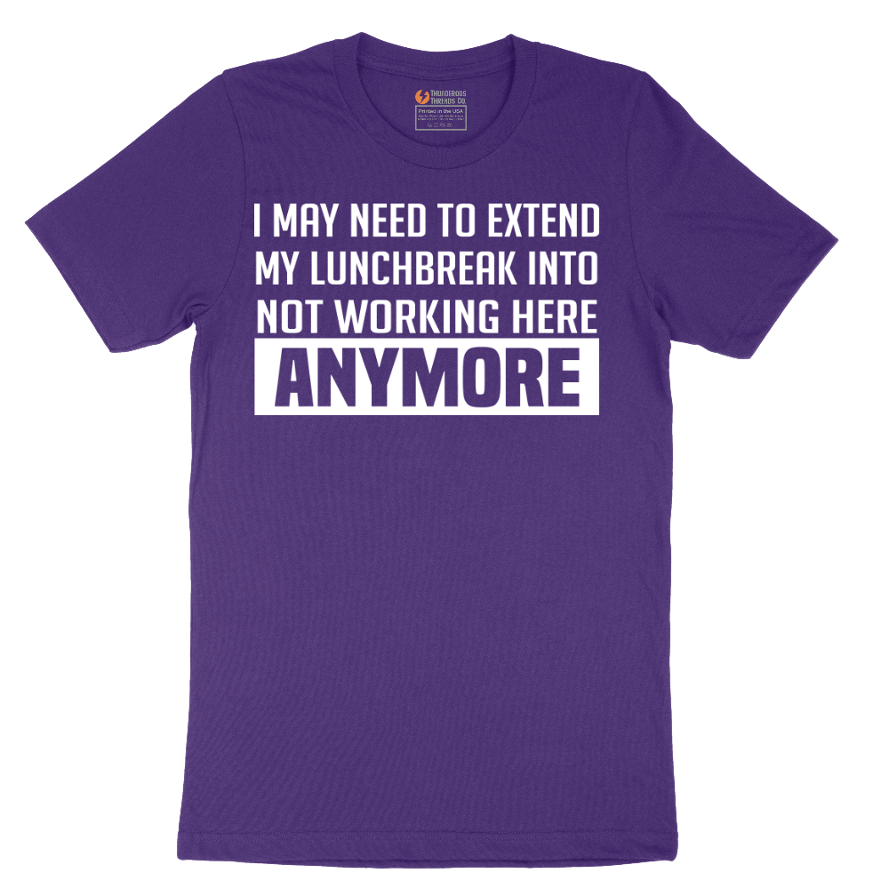 Not Working Here Anymore - Mens T-Shirt - Sizes S - 6XL