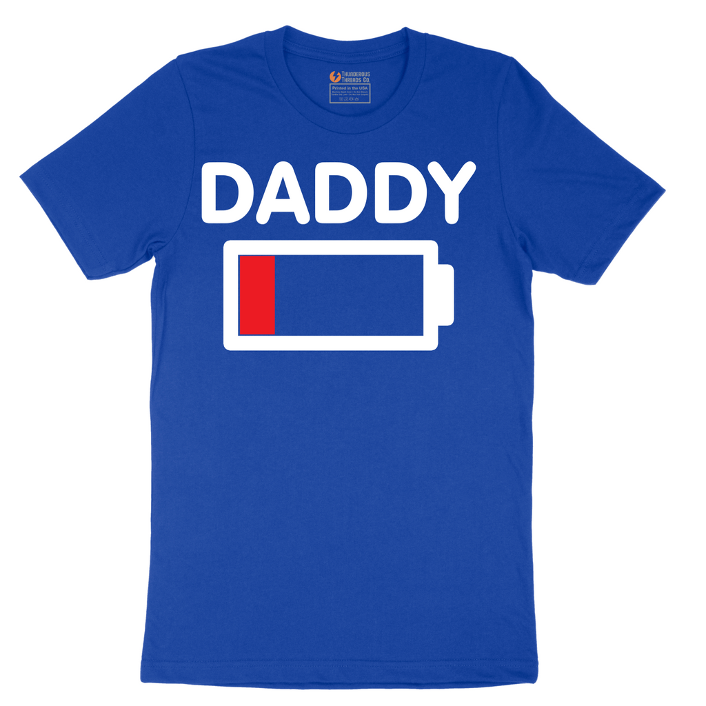 Daddy Low Battery - Mens T-Shirt - Sizes S - 6XL