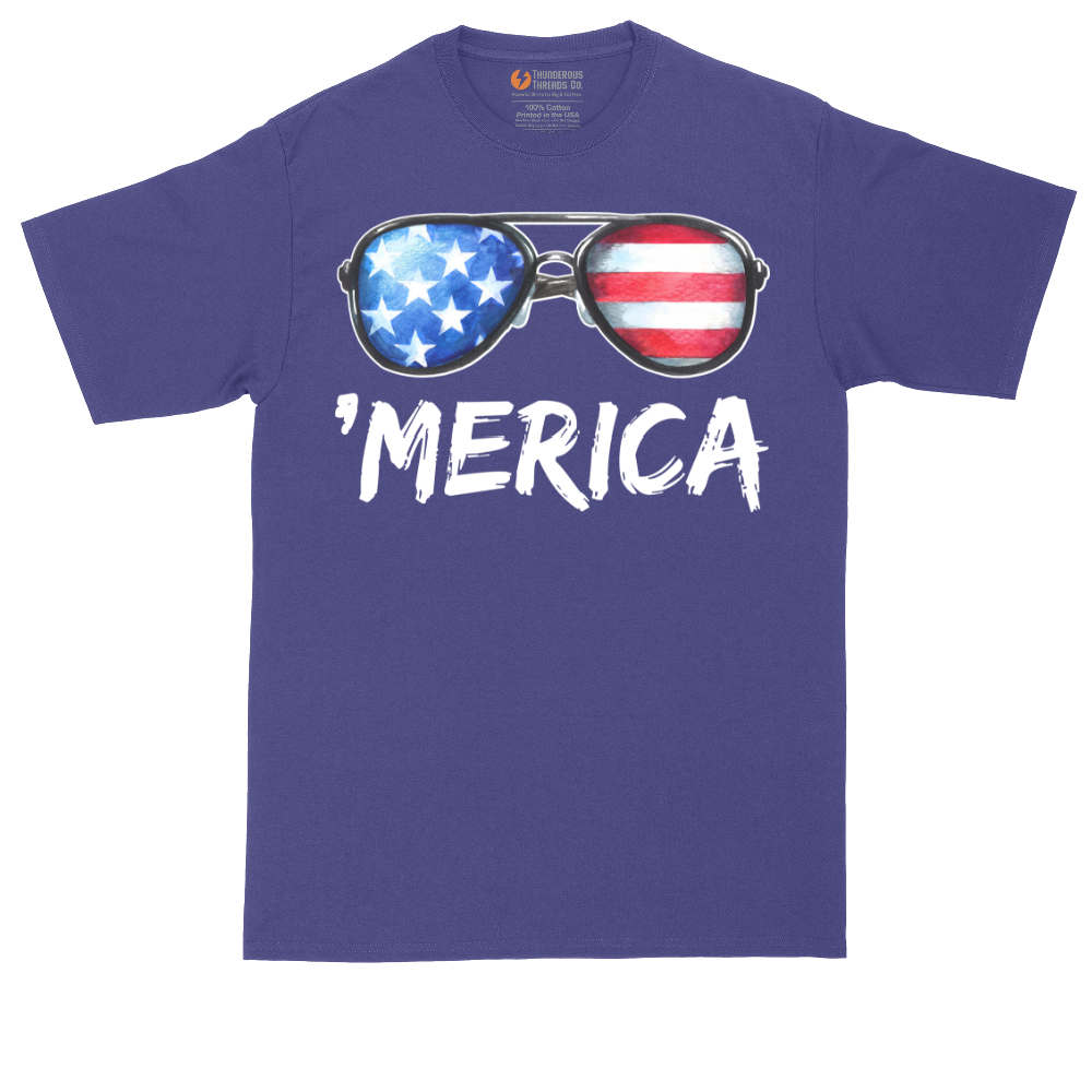 Flag Sun Glasses | Mens Tall T-Shirt