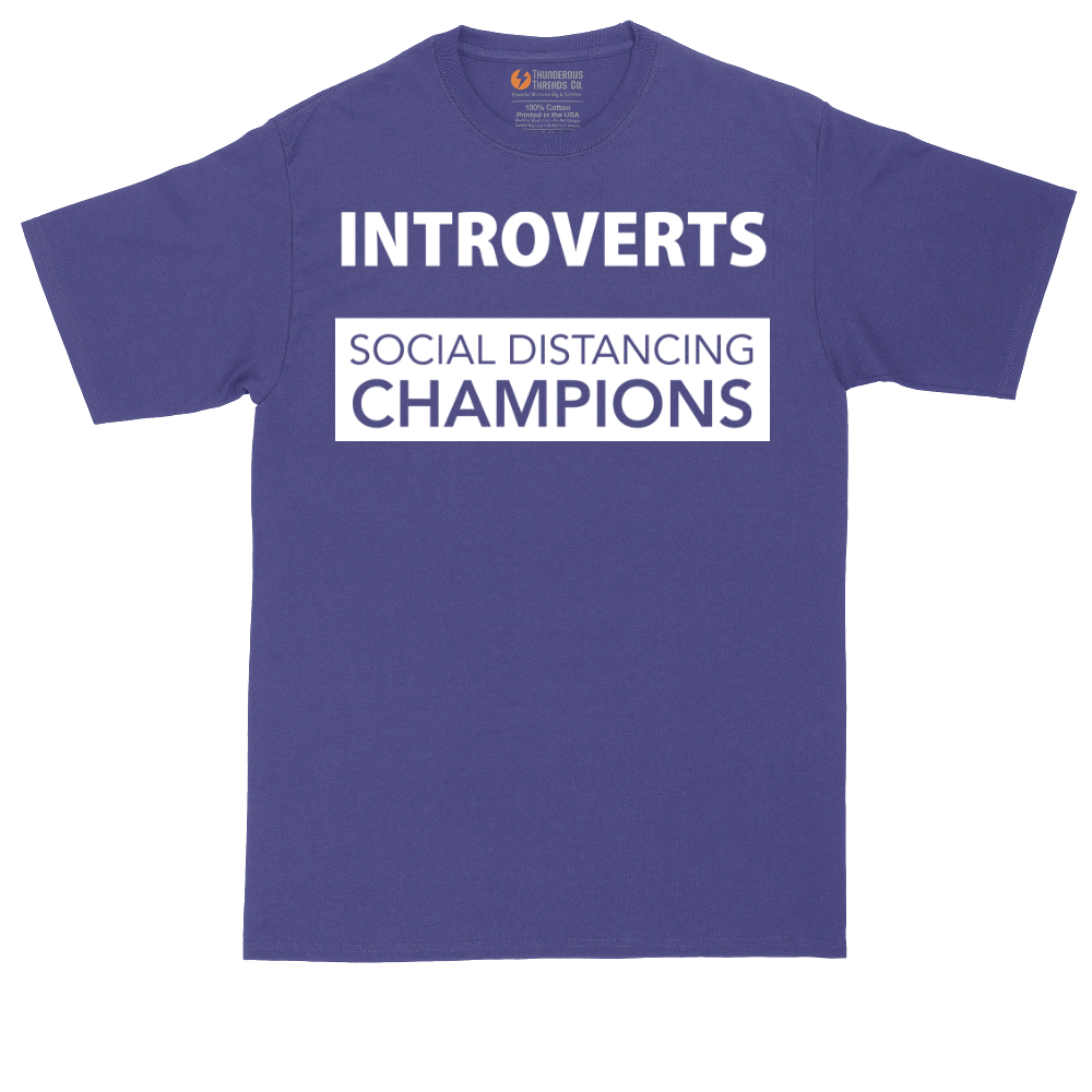 Introverts - Social Distancing Champions | Mens Tall T-Shirt