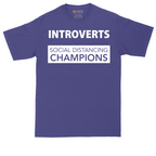 Introverts - Social Distancing Champions | Mens Tall T-Shirt