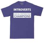 Introverts - Social Distancing Champions | Mens Tall T-Shirt
