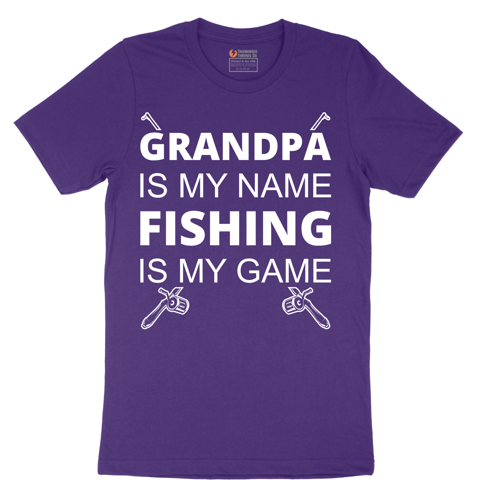 Grandpa is My Name Fishing is My Game - Mens T-Shirt - Sizes S - 6XL