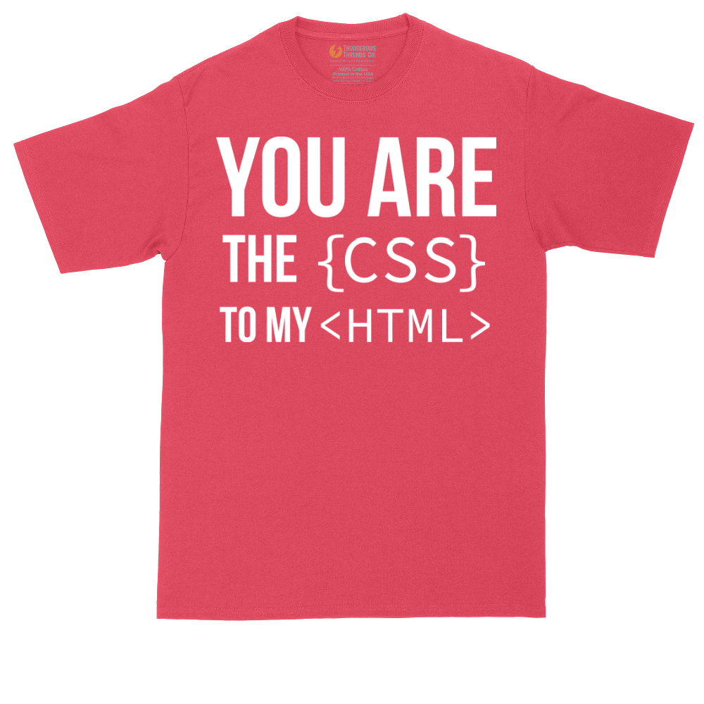 You Are the CSS to My HTML | Mens Tall T-Shirt