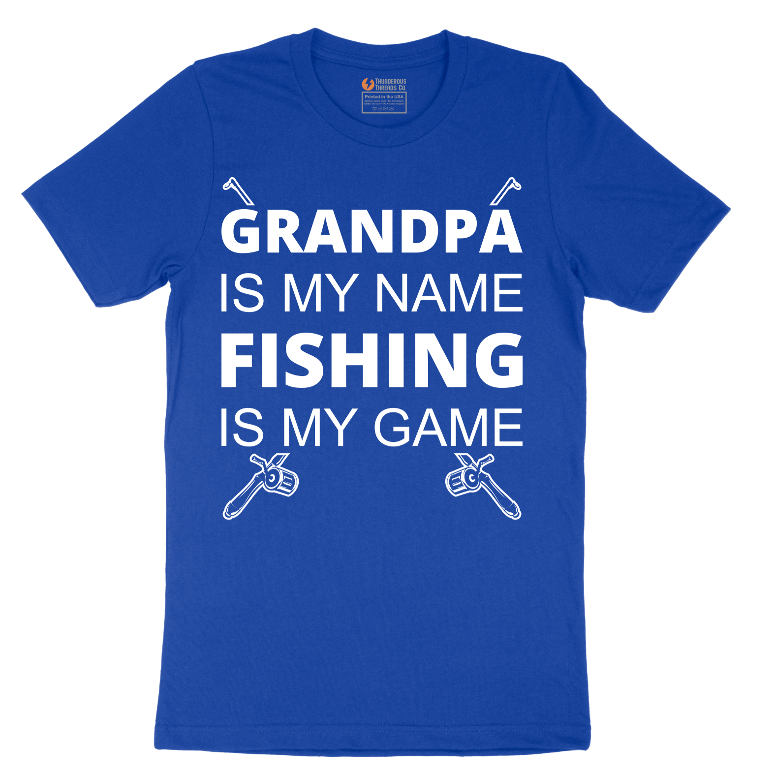 Grandpa is My Name Fishing is My Game - Mens T-Shirt - Sizes S - 6XL