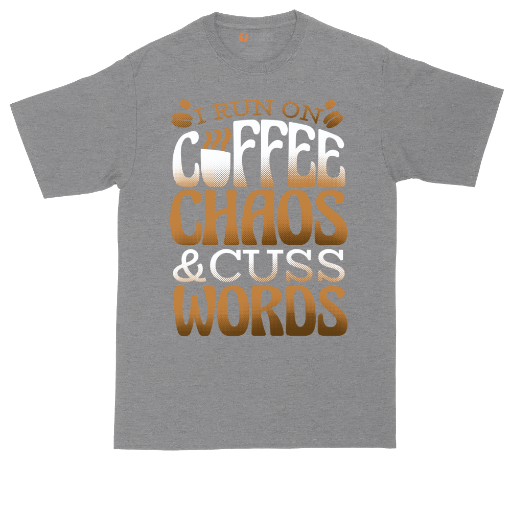 I Run on Coffee and Cuss Words | Mens Tall T-Shirt