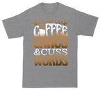 I Run on Coffee and Cuss Words | Mens Tall T-Shirt