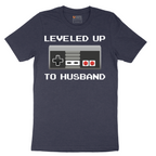 Leveled Up to Husband - Mens T-Shirt - Sizes S - 6XL