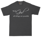 With God All Things are Possible | Mens Tall T-Shirt