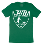 Lawn Enforcement Officer_Push Mower - Mens T-Shirt - Sizes S - 6XL
