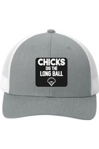 Chicks Dig the Long Ball - 3D Patch Trucker Hat