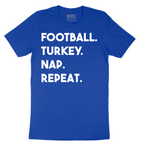 Football Turkey Nap Repeat - Mens T-Shirt - Sizes S - 6XL