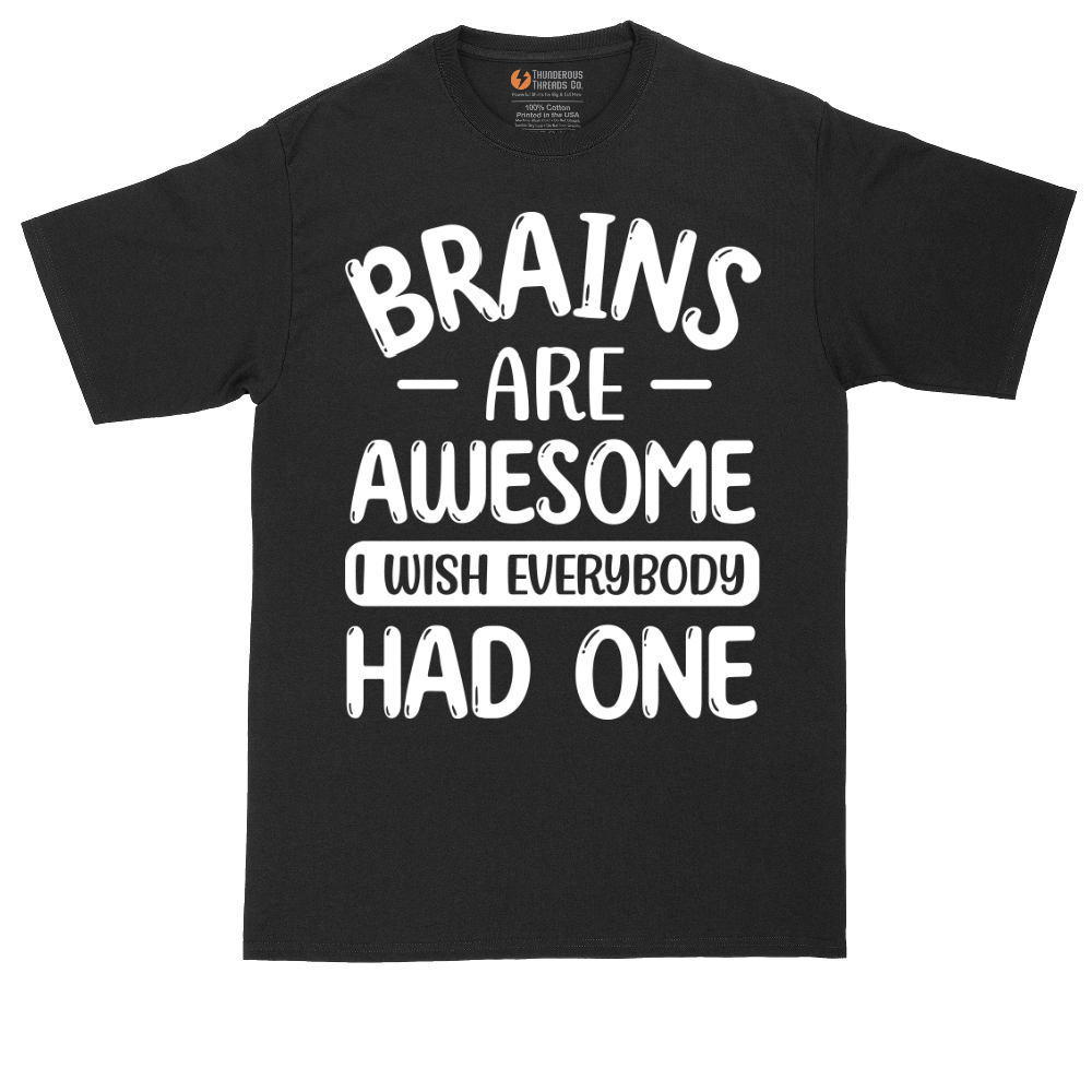 Brains are Awesome - Mens Tall T-Shirt (Sizes LT to 4XLT)