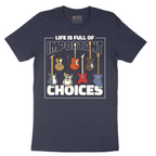 Life is Full of Important Choices Guitar Version - Mens T-Shirt - Sizes S - 6XL