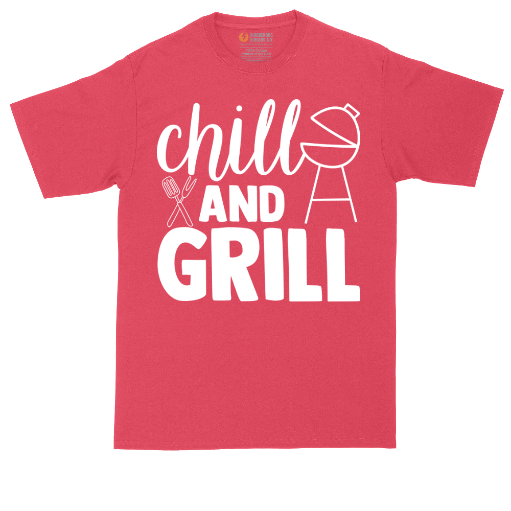Chill and Grill | Mens Tall T-Shirt