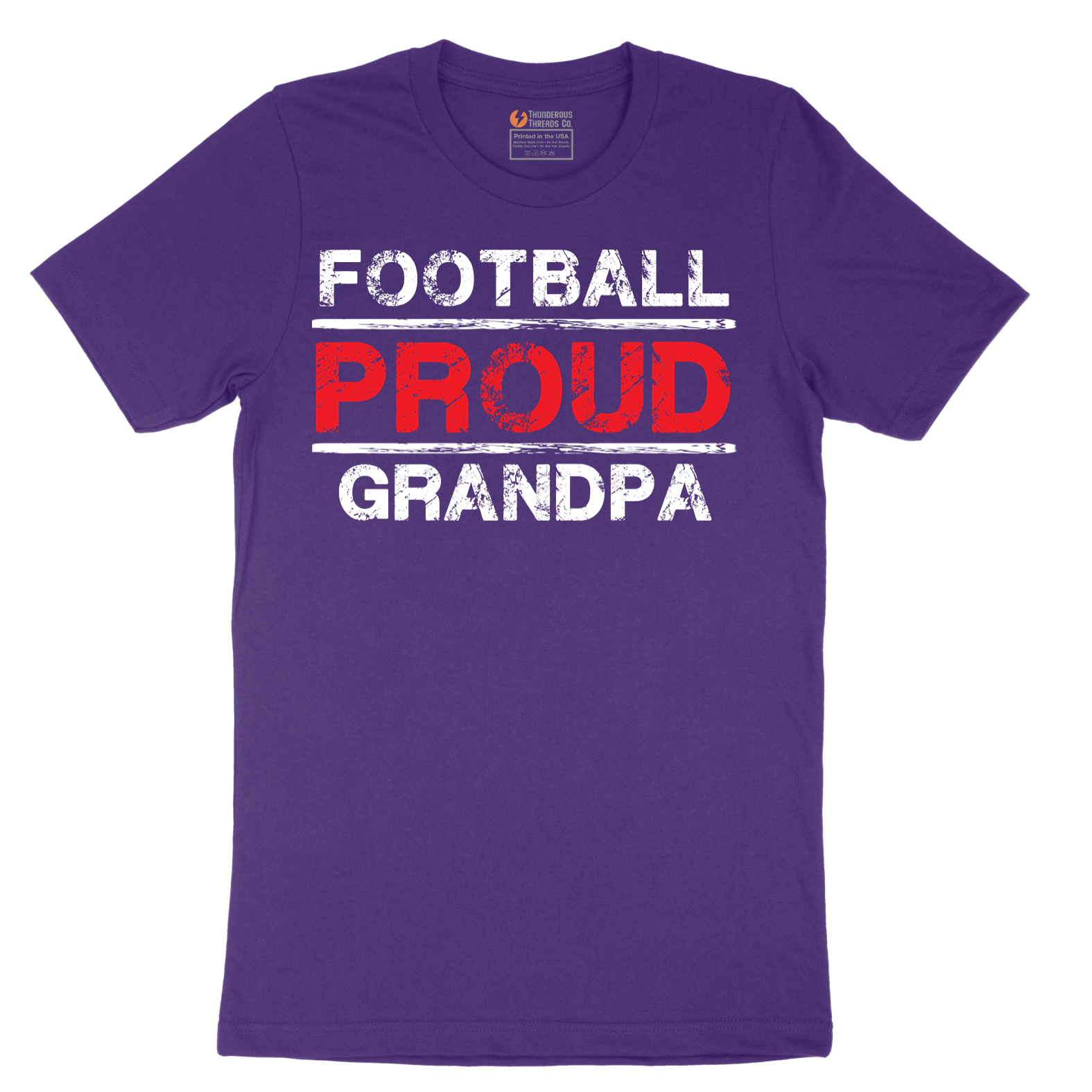 Proud Football Grandpa - Mens T-Shirt - Sizes S - 6XL