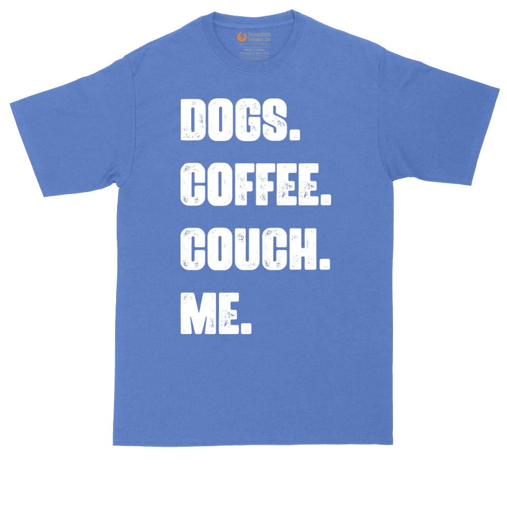 Dogs Coffee Couch Me | Mens Tall T-Shirt