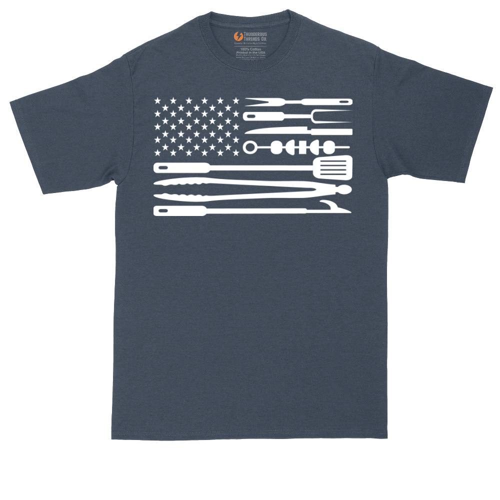 American Flag Barbeque Tools | Mens Tall T-Shirt