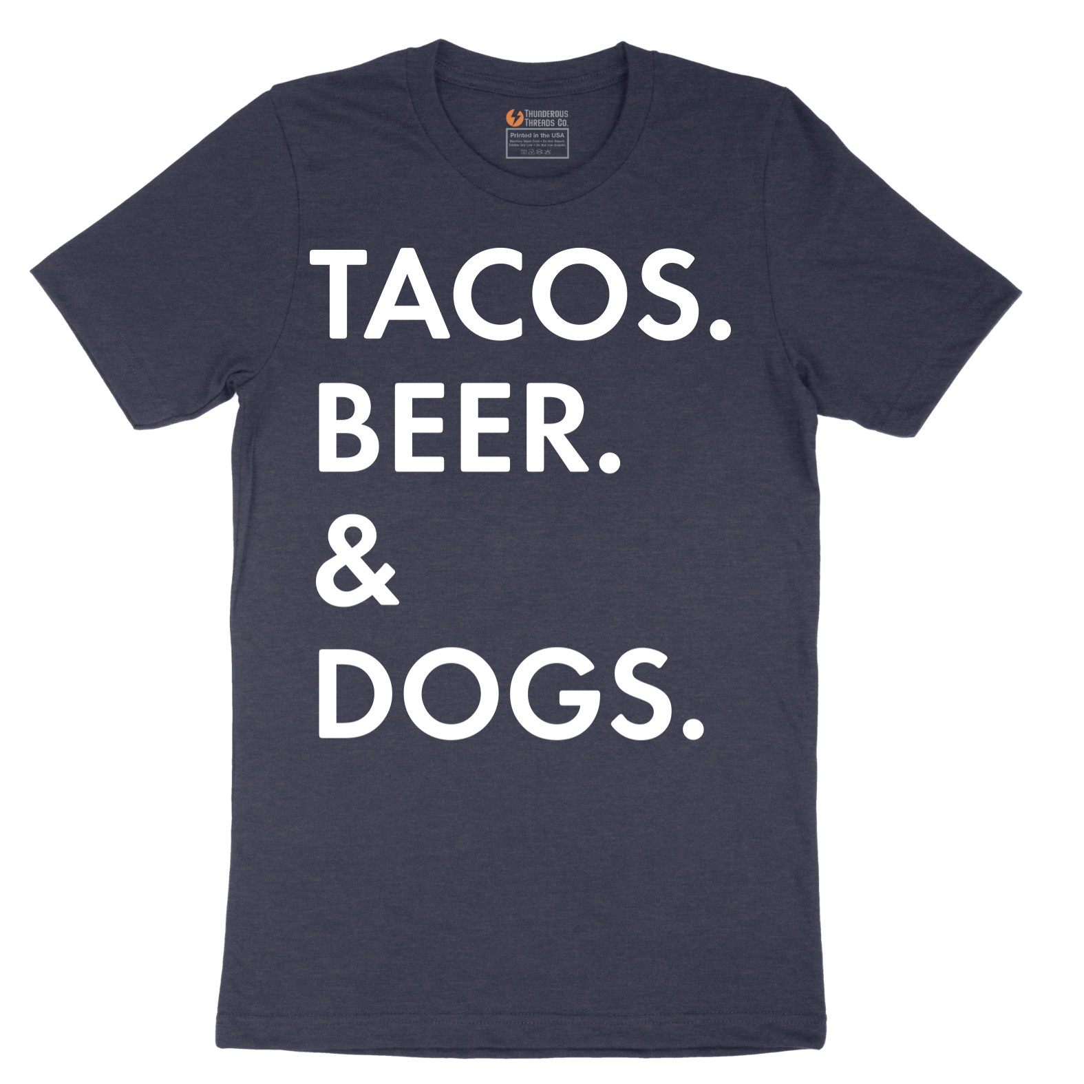 Tacos Beer Dogs - Mens T-Shirt - Sizes S - 6XL