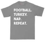 Football Turkey Nap Repeat | Mens Tall T-Shirt