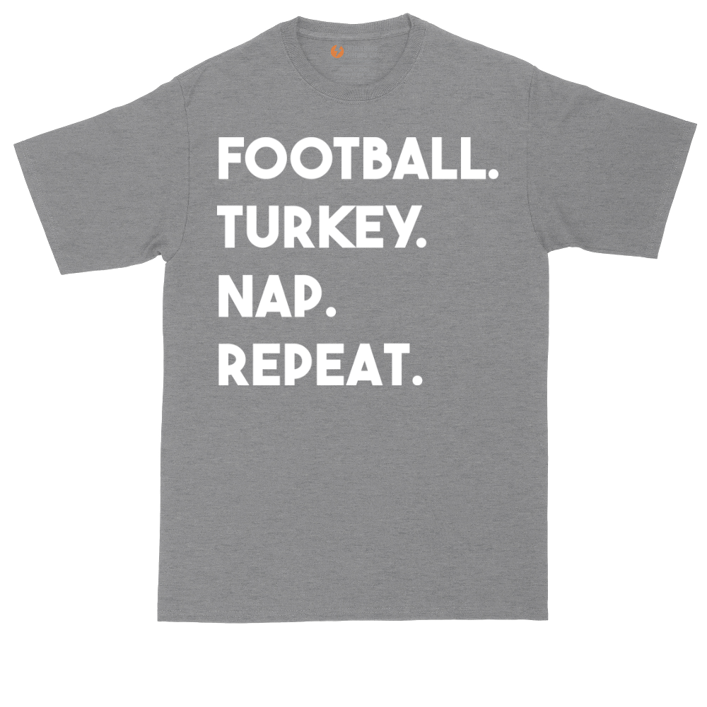 Football Turkey Nap Repeat | Mens Tall T-Shirt