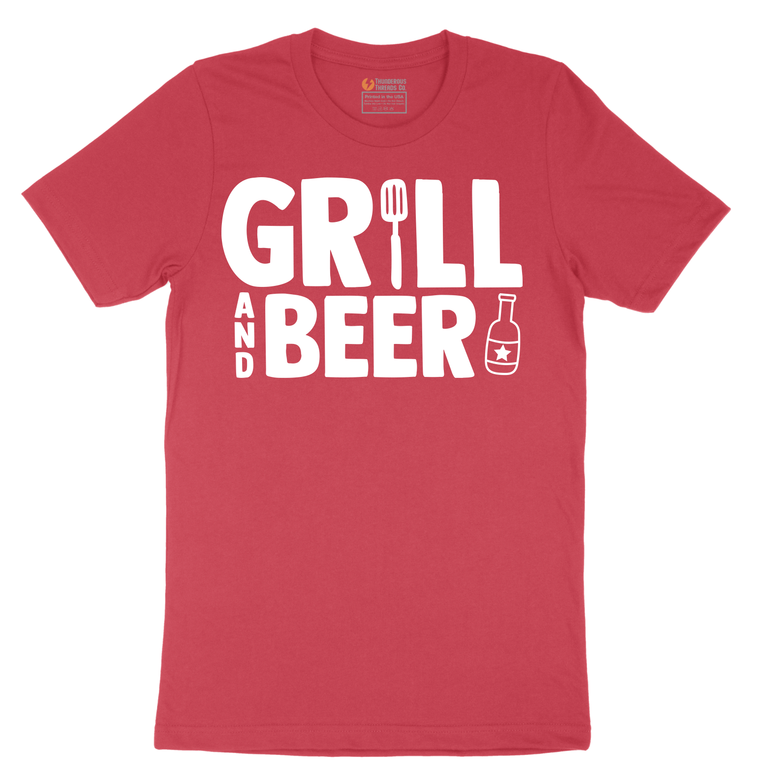 Grill and Beer - Mens T-Shirt - Sizes S - 6XL