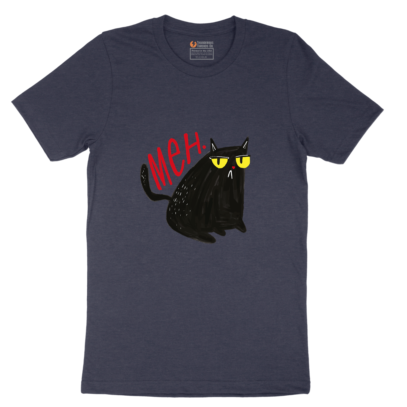 Meh Cat T-Shirt - Mens T-Shirt - Sizes S - 6XL