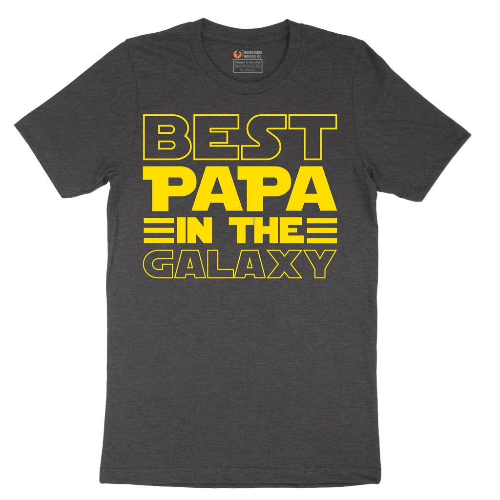 Best Papa in the Galaxy - Mens T-Shirt - Sizes S - 6XL