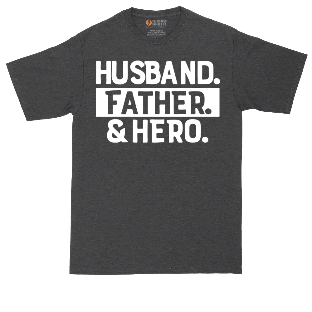 Husband Father Hero | Mens Tall T-Shirt