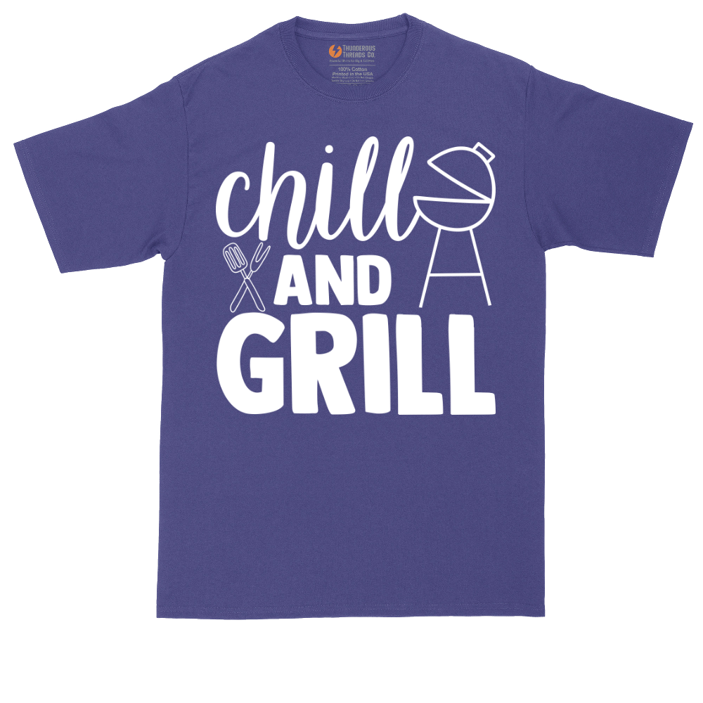 Chill and Grill | Mens Tall T-Shirt