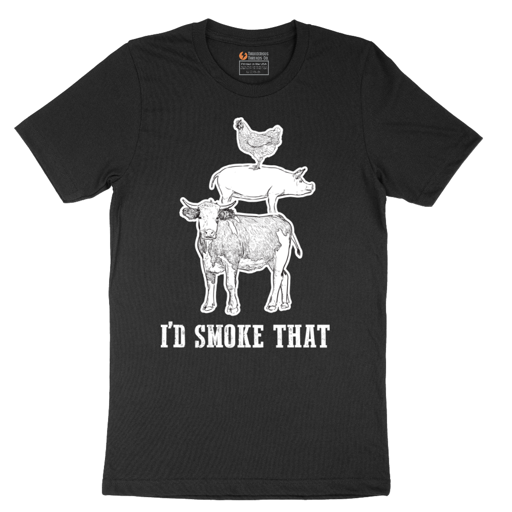 I'd Smoke That_Original Design - Mens T-Shirt - Sizes S - 6XL