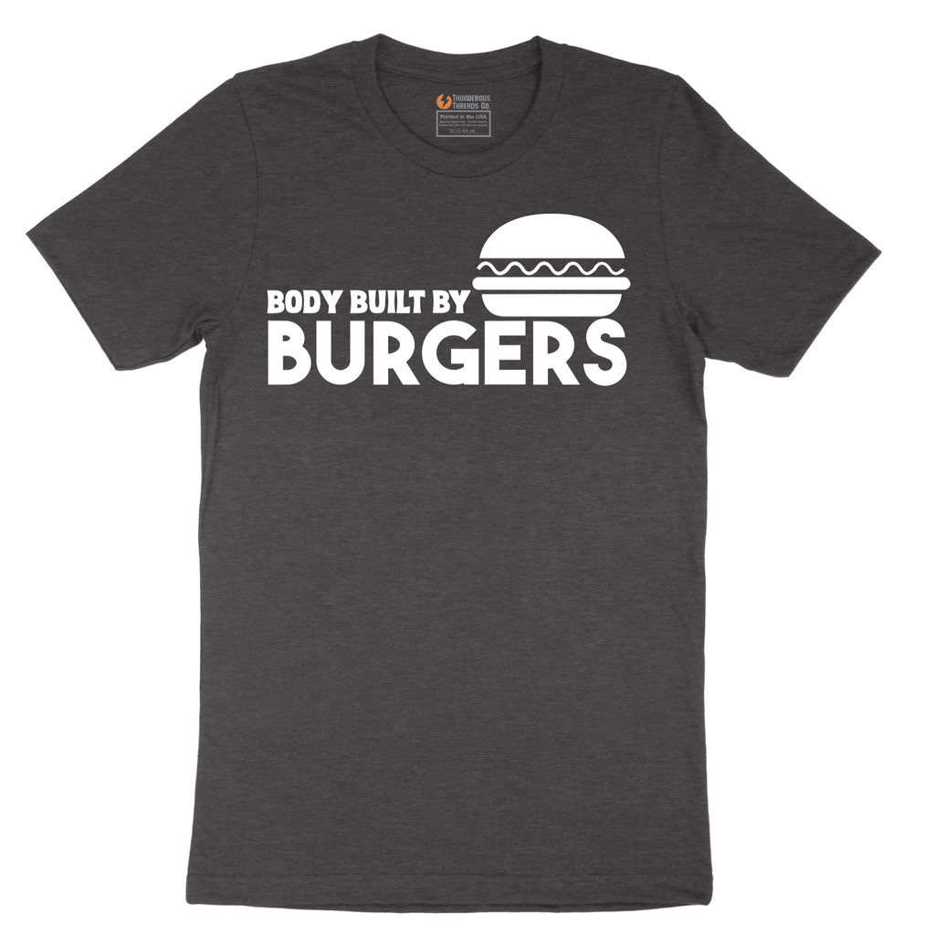 Body Built by Burgers - Mens T-Shirt - Sizes S - 6XL