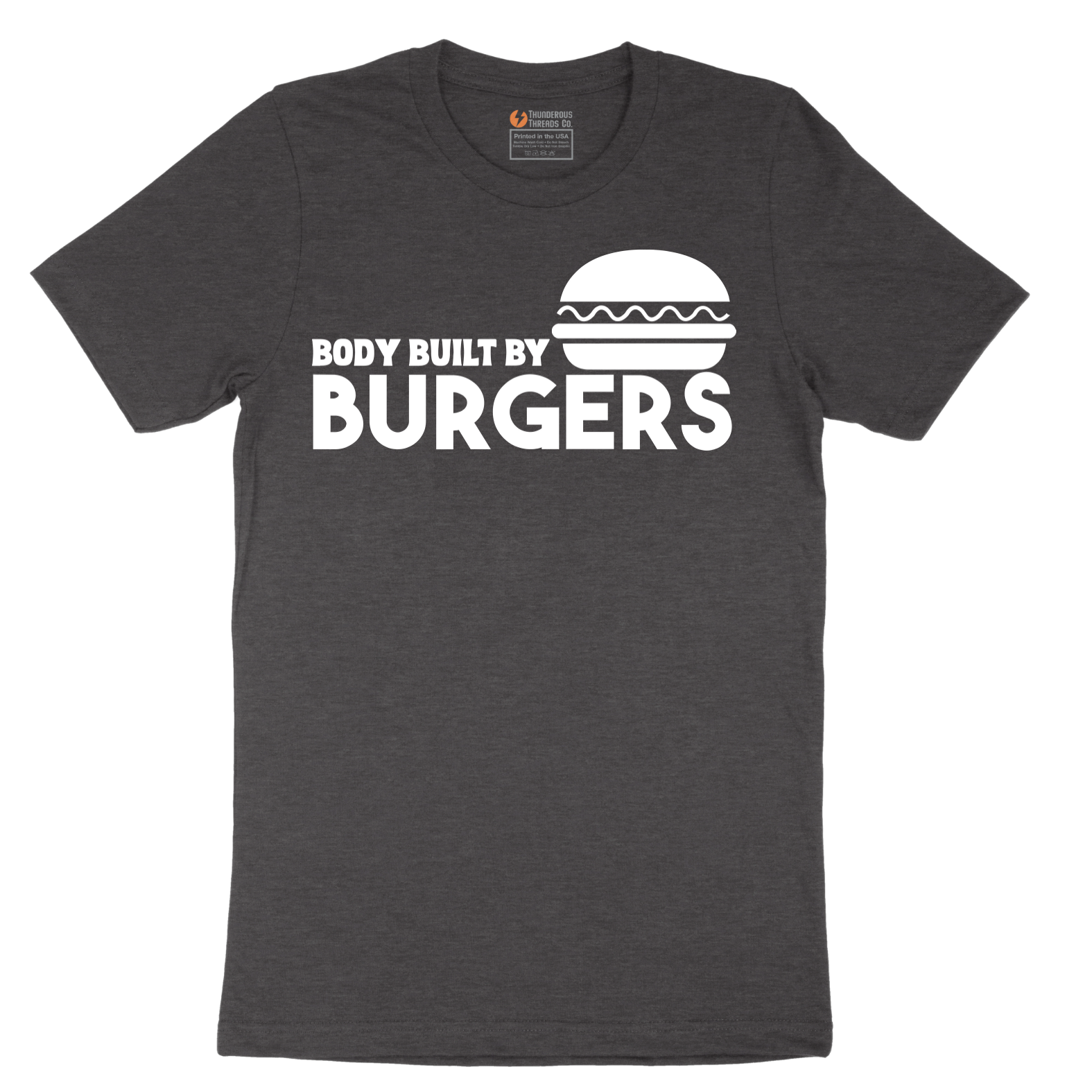 Body Built by Burgers - Mens T-Shirt - Sizes S - 6XL