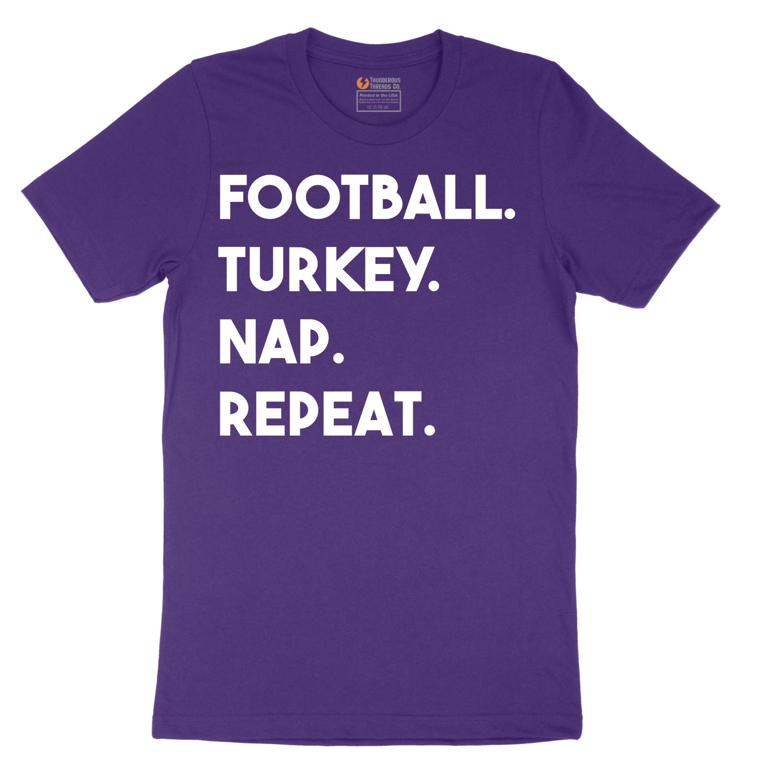 Football Turkey Nap Repeat - Mens T-Shirt - Sizes S - 6XL