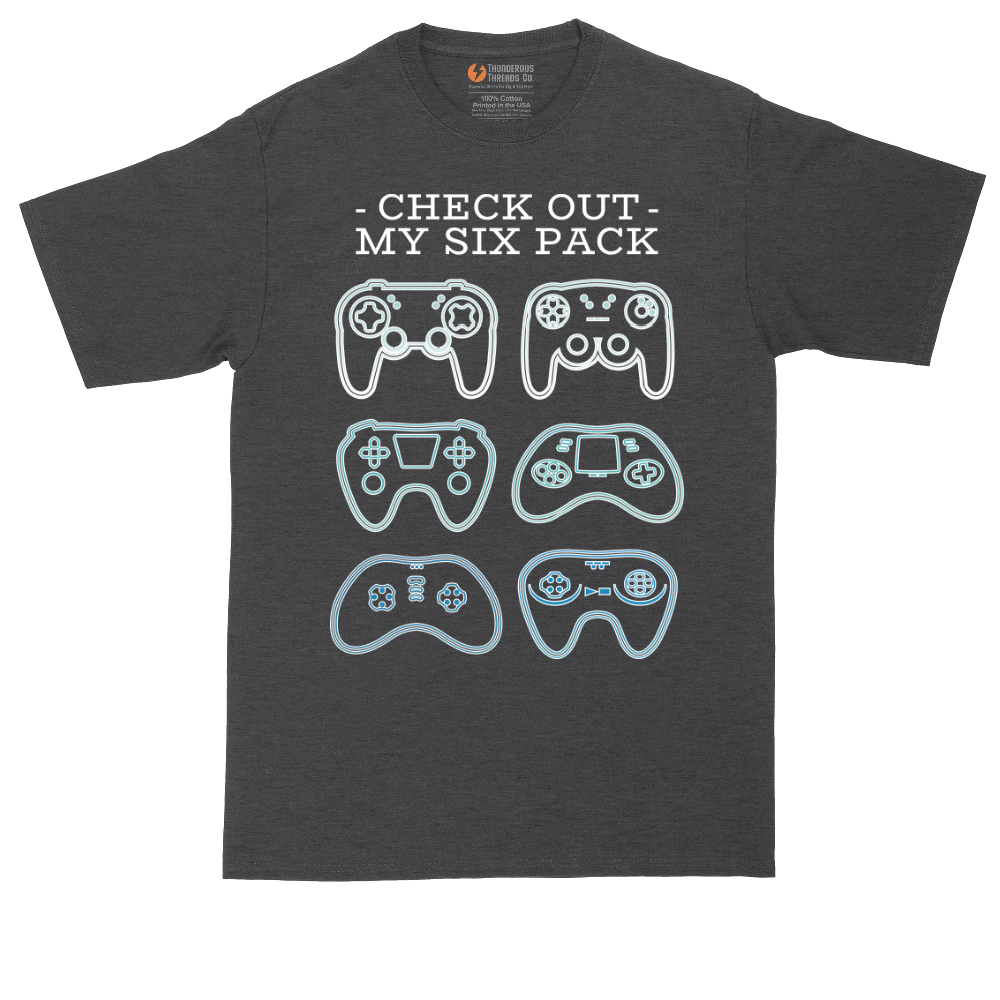 Check Out My Six Pack Video Game Version | Mens Tall T-Shirt