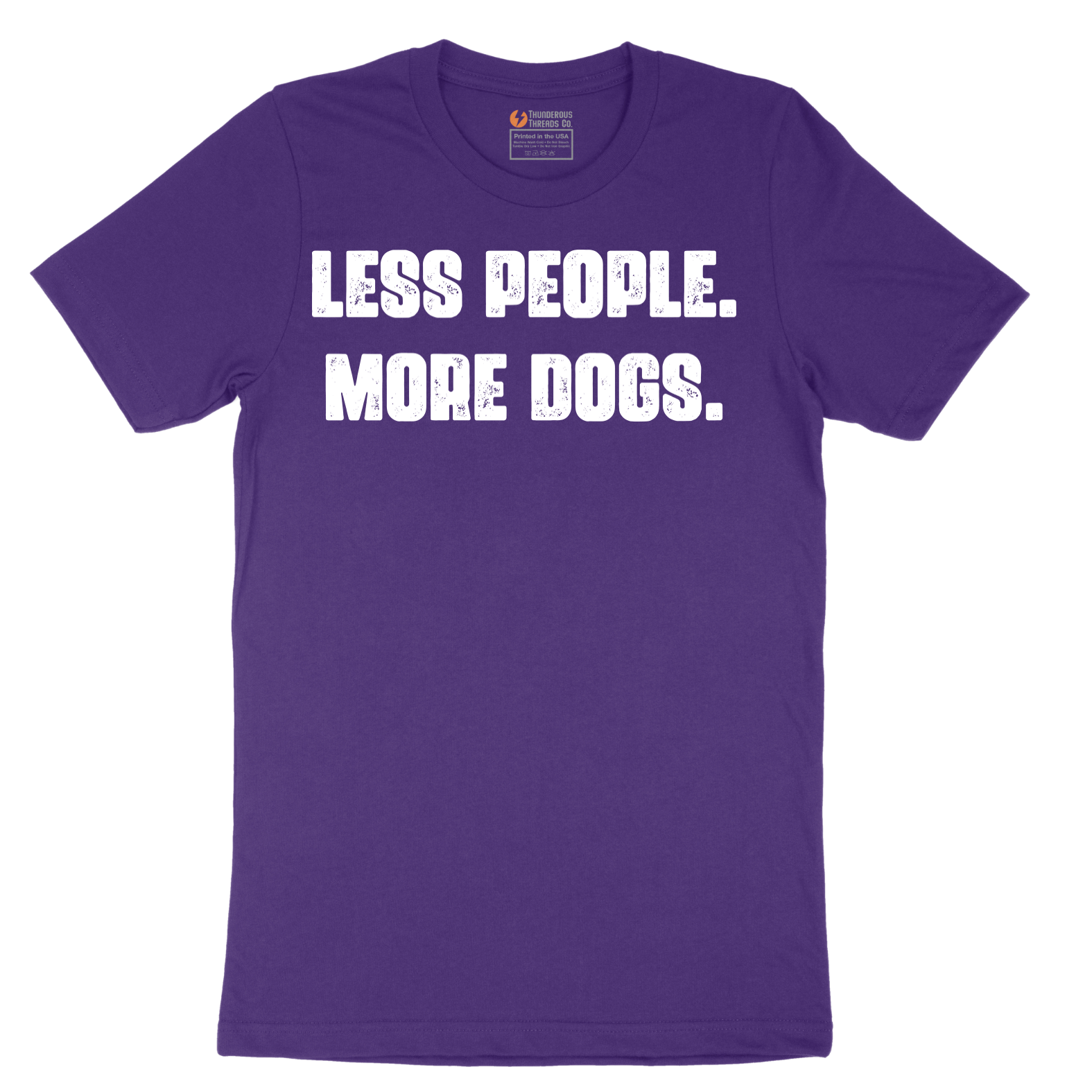 Less People More Dogs - Mens T-Shirt - Sizes S - 6XL