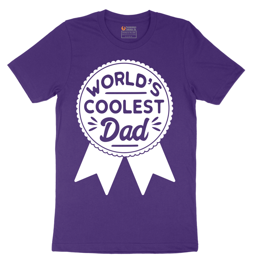 Worlds Coolest Dad - Mens T-Shirt - Sizes S - 6XL