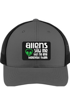 Aliens Saw Me - 3D Patch Trucker Hat