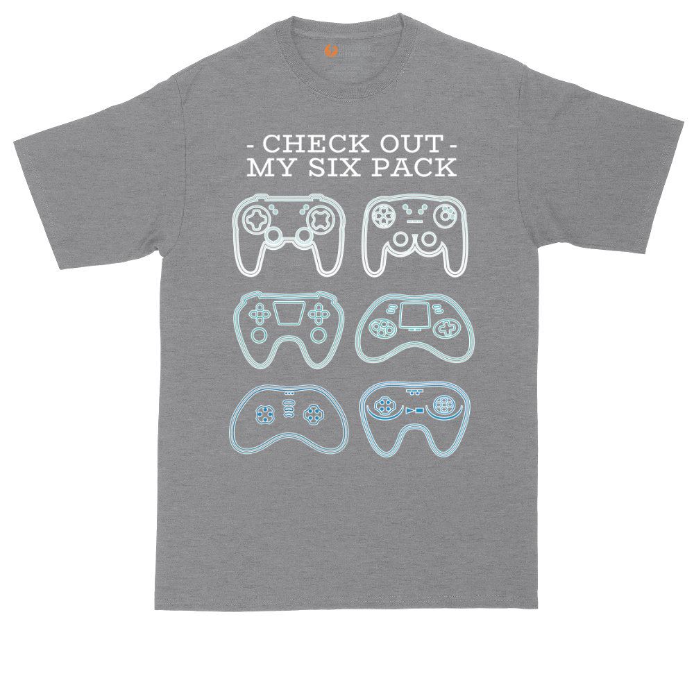 Check Out My Six Pack Video Game Version | Mens Tall T-Shirt