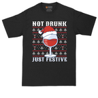 Not Drunk Just Festive | Mens Tall T-Shirt