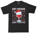 Not Drunk Just Festive | Mens Tall T-Shirt