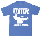 What Happens in the Man Cave Stays in the Man Cave | Mens Tall T-Shirt